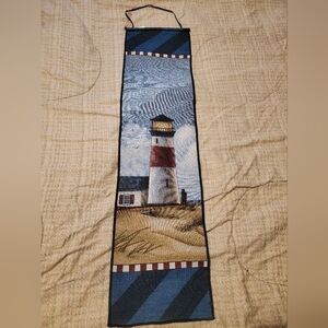 Vintage Lighthouse Hanging Beach Ocean Tapestry 9"x41” Island Cottagecore
